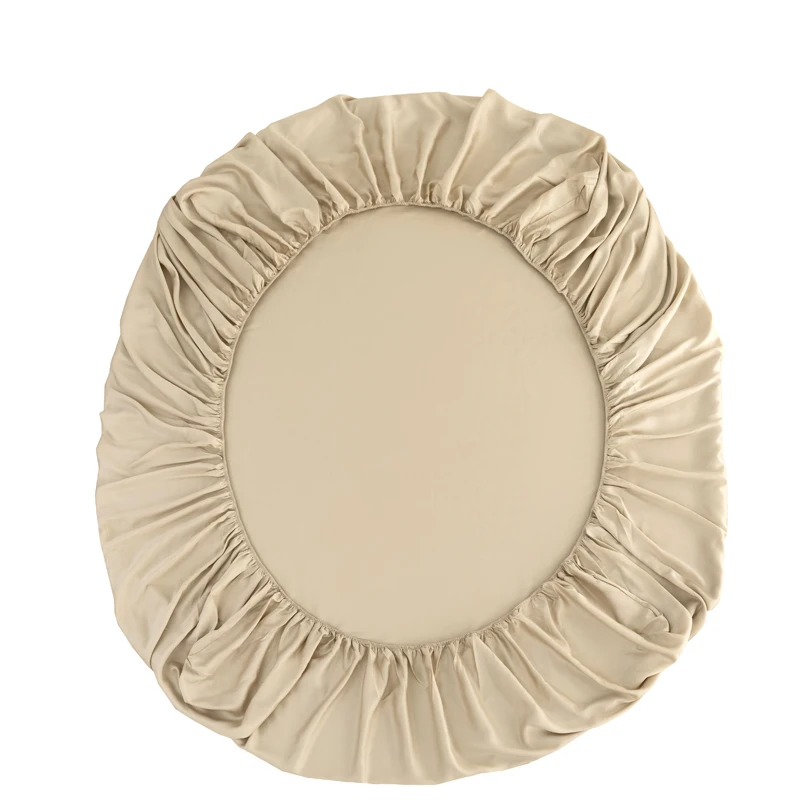 100% Bamboo Fitted Sheet with Elastic Band Smooth Cooling Bedsheet 1000 Thread Count Anti-slip Mattress Cover for Queen King Bed