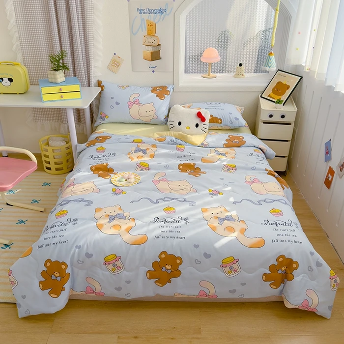 Summer Soy Fiber Thin Quilt Comforter Soft Air Conditioning Quilt/Duvet/Blanket Bed Duvets 150x200 200x230 Machine Washable