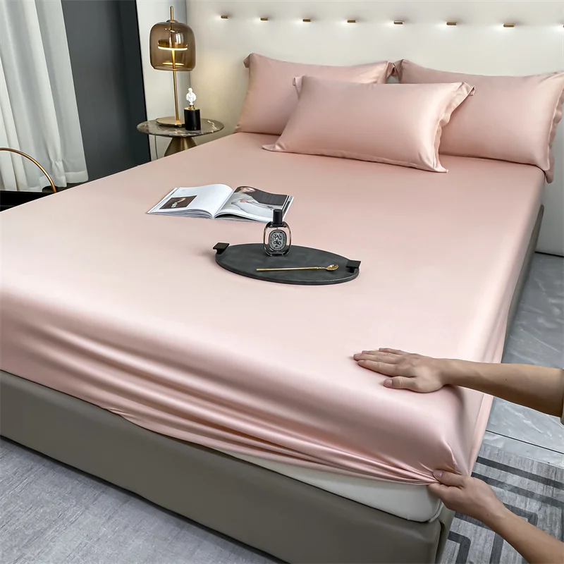 Luxury 100% Bamboo Bedding Set Silky Cooling Bed Sheet Set Twin Queen King Size Fitted Sheet Flat Sheet Pillowcase Hotel Quality