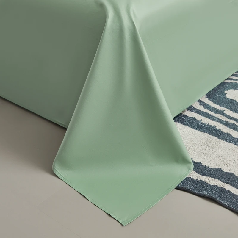 WASART Summer pure cotton flat bed sheet and pillowcase 150x190 bedroom couple bed linen sets luxury single double bed king size